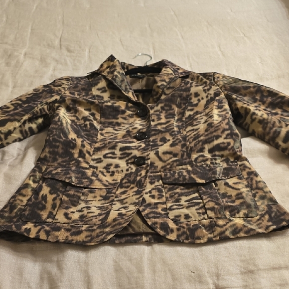 Lafayette 148 New York Animal Print Blazer EUC - Picture 8 of 16